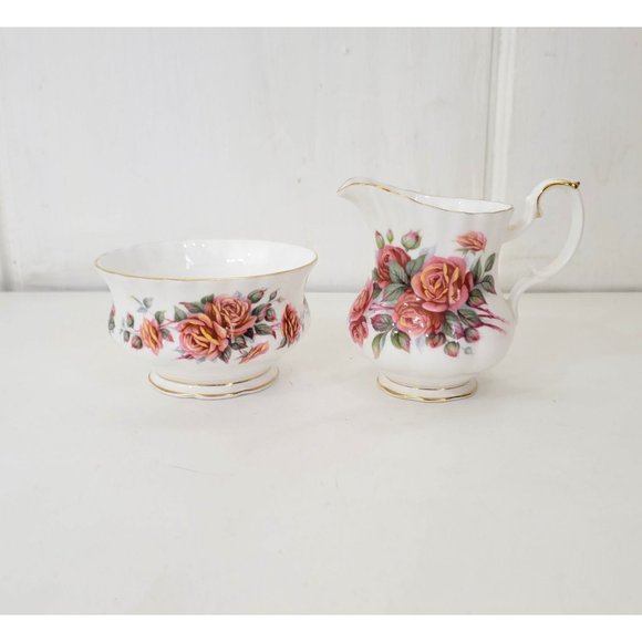 Royal Albert Centennial Rose Creamer and Open Sugar Bowl Set - Picture 9 of 9